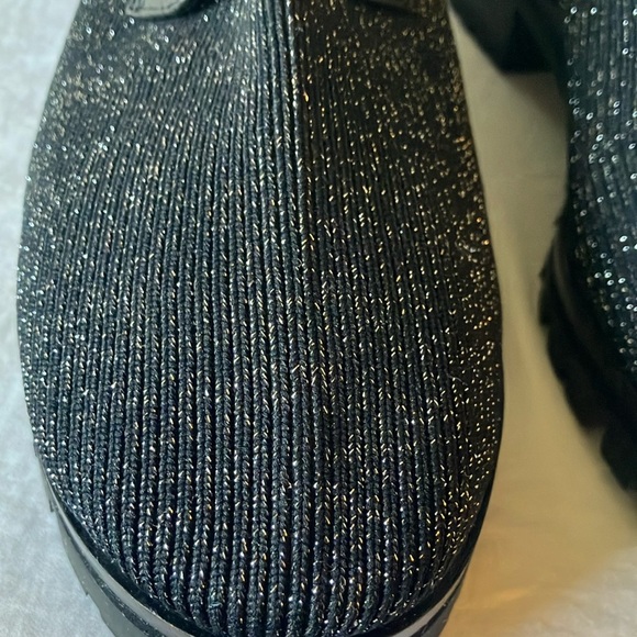 Kate Spade: Merigue Black Glitter Lace-Up Ankle Boots- 8 - Picture 11 of 16